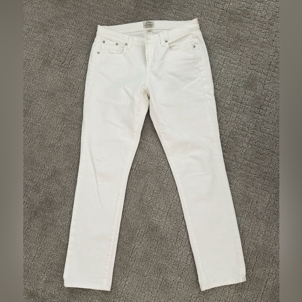 J Crew 10” white demi boot crop, 25P EUC - Picture 6 of 6